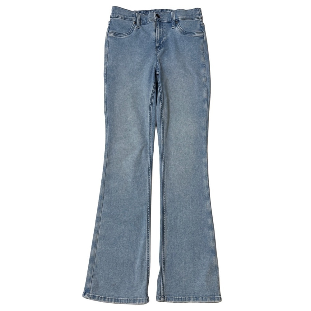 {aerie} "Everyday Soft" Blue High Rise Bootcut Stretch Pull On Denim Jeans - Picture 7 of 7